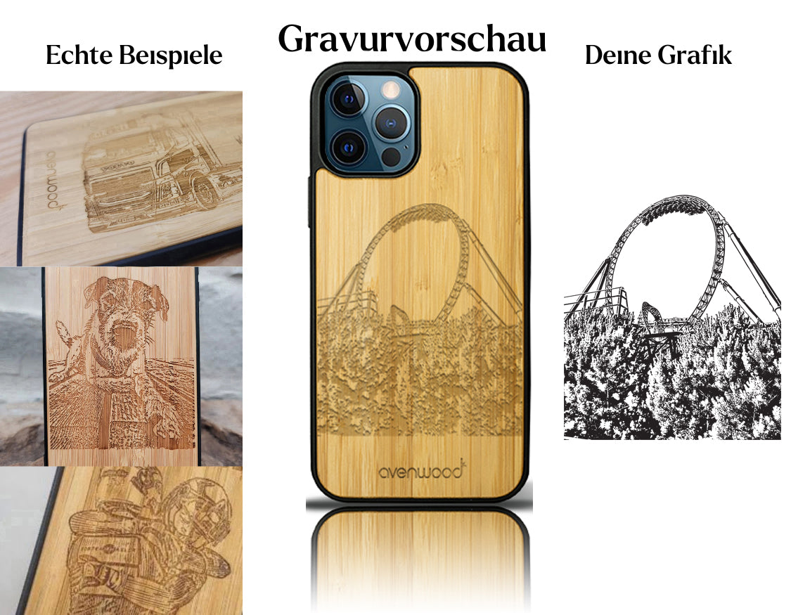 INDIVIDUELL iPhone 12 Pro Bambus-Kunststoff